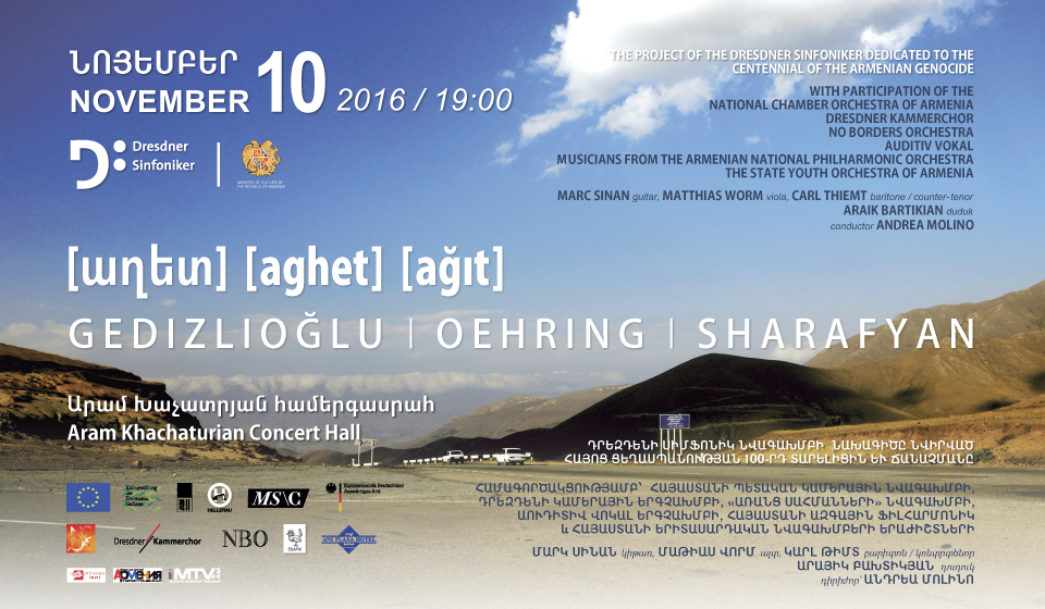 THE PROJECT OF THE DRESDNER SINFONIKER  DEDICATED  TO  THE CENTENNIAL  OF  THE  ARMENIAN  GENOCIDE